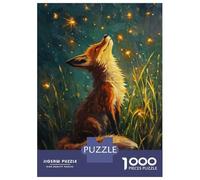 1000 Piece Jigsaws for Adults Puzzle Fox And The Star Lights Adult Jigsaw Puzzle Toy Wall Decor Difficult Hard Birthday Present, Gifts, 70x50cm/1000pcs