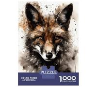 1000 Piece Jigsaws for Adults Puzzle Fox Nature S Crafty One Adult Jigsaw Puzzle Toy Wall Decor Difficult Hard Birthday Present, Gifts, 70x50cm/1000pcs