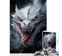 1000 Piece Jigsaws for Adults Puzzle Frost Dragon Roar Jigsaw Puzzles for Teenagers Staycation Kill Time Educational Challenge Great Gifts for Gaming (38x52cm)