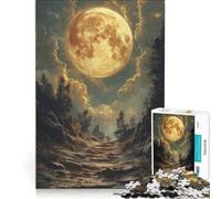 1000 Piece Jigsaws for Adults Puzzle Full Moon Path, Relax Games, Fun Activities at Home, Improving Love between Couples 38x26cm