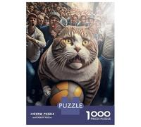 1000 Piece Jigsaws for Adults Puzzle Funny Cat Shock Adult Jigsaw Puzzle Toy Wall Decor Difficult Hard Birthday Present, Gifts, 38x26cm/1000pcs