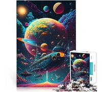 1000 Piece Jigsaws for Adults Puzzle Galactic Psychedelia Analysis and logic 38x52cm Enhance love between couples for ages 14+