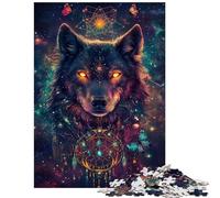 1000 Piece Jigsaws for Adults Puzzle Galactic Wolf Vision Relaxing Games Tough Challenge Anti-Stress Toys Stress Reduction Gifts Size 38x52cm