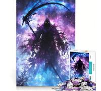 1000 Piece Jigsaws for Adults Puzzle Galaxy Grim Reaper, Relax Games, Fun Activities at Home, Improving Love between Couples 38x26cm
