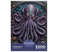 1000 Piece Jigsaws for Adults Puzzle God Legend Cthulhu Jigsaw Puzzle Brain Teaser Game Hand Speed Race Great Gift for Gaming 38x26cm/1000pcs