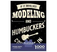 1000 Piece Jigsaws for Adults Puzzle Guitar Player Modeling Puzzles for Adults Family Game Hand Speed Race Challenging To Complete 70x50cm/1000pcs