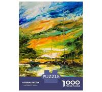 1000 Piece Jigsaws for Adults Puzzle Harbor of Hope Jigsaw Puzzle Brain Teaser Game Hand Speed Race Great Gift for Gaming 52x38cm/1000pcs