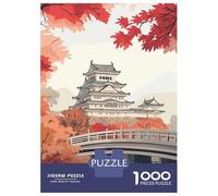 1000 Piece Jigsaws for Adults Puzzle Himeji Castle Japan Jigsaw Puzzle Brain Teaser Game Hand Speed Race Great Gift for Gaming 70x50cm/1000pcs