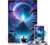 1000 Piece Jigsaws for Adults Puzzle Imagination Planet Schwierig und herausfordernd Wunschliste mit dem Weihnachtsmann75x50cm