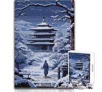 1000 Piece Jigsaws for Adults Puzzle Japan Monastery Pixel Art Educational Family Game Perfect Decoration Birthday Gift Size 38x52cm