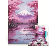1000 Piece Jigsaws for Adults Puzzle Japan Mount Fuji Abstract, Educational Game, Wall Decoration, for Is Ideal As A Gift (38x52cm)