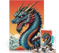 1000 Piece Jigsaws for Adults Puzzle Japanese Dragon 1 Familienspiel für und Jedes Stück ist einzigartig Anspruchsvolles Familienspiel38x26cm