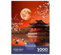 1000 Piece Jigsaws for Adults Puzzle Japanese Garden Lanterns Teenager Puzzles Hands-on Game Difficult Challenge Birthday Present, Gifts, 52x38cm/1000pcs
