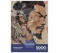 1000 Piece Jigsaws for Adults Puzzle Japanese Man Dragon Puzzle for Adults Relax Games Stress Reliever Birthday Present, Gifts, 70x50cm/1000pcs