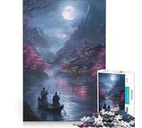 1000 Piece Jigsaws for Adults Puzzle Japanese Style Dark Fantasy, Practical Game, Improve Memory, Unique Gifts for Birthday And Christmas (38x26cm)