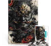 1000 Piece Jigsaws for Adults Puzzle Japanese Temple Guardian Quizspiel Jedes Stück ist einzigartig Anspruchsvolles Familienspiel75x50cm