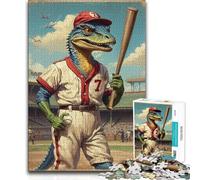 1000 Piece Jigsaws for Adults Puzzle Jurassic Baseball Star Precision Cutting Practical Game Suitable for Ages 14 And Up (size 38x26cm)