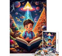 1000 Piece Jigsaws for Adults Puzzle Kid Reading A Book Practical Game Improve Memory Toy Wall Decor Stress Reduction Gifts (50x75cm)