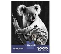 1000 Piece Jigsaws for Adults Puzzle Koala Wall Art Print Puzzles for Adults Fun Games Wall Decoration Challenging To Complete 38x26cm/1000pcs