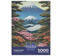 1000 Piece Jigsaws for Adults Puzzle Landscapes Japanese Style Puzzles for Adults Toy Wall Decor Presents for Women Birthday Present, Gifts, 38x26cm/1000pcs