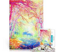 1000 Piece Jigsaws for Adults Puzzle Lost In The Woods Schwierig und herausfordernd Heimdekoration Spielzeug38x26cm