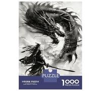 1000 Piece Jigsaws for Adults Puzzle Loyal Dragon Ink Wash Teenager Puzzles Hands-on Game Difficult Challenge Birthday Present, Gifts, 52x38cm/1000pcs