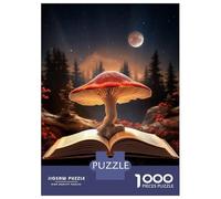 1000 Piece Jigsaws for Adults Puzzle Magic Mushroom Book Puzzles for Adults Toy Wall Decor Presents for Women Birthday Present, Gifts, 70x50cm/1000pcs