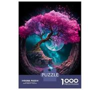1000 Piece Jigsaws for Adults Puzzle Magic Tree Full Moon Teenager Puzzles Brain Teaser Game Enhance Memory Educational Challenge 38x26cm/1000pcs