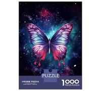 1000 Piece Jigsaws for Adults Puzzle Magical Butterfly Jigsaw Puzzle Brain Teaser Game Hand Speed Race Great Gift for Gaming 38x26cm/1000pcs