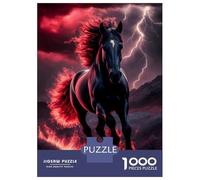 1000 Piece Jigsaws for Adults Puzzle Majestic Horse Jigsaw Puzzle Brain Teaser Game Hand Speed Race Great Gift for Gaming 70x50cm/1000pcs
