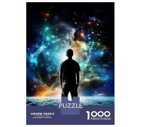 1000 Piece Jigsaws for Adults Puzzle Man Looking at Stars Teenager Puzzles Hands-on Game Difficult Challenge Birthday Present, Gifts, 52x38cm/1000pcs