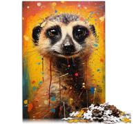 1000 Piece Jigsaws for Adults Puzzle Meerkat colorful Quiz game 26x38cm Stress Reliever Staycation Kill time for teenager 14+