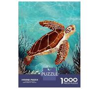 1000 Piece Jigsaws for Adults Puzzle Metallic Sea Turtle Jigsaw Puzzle Brain Teaser Game Hand Speed Race Great Gift for Gaming 38x26cm/1000pcs