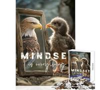 1000 Piece Jigsaws for Adults Puzzle Mindset Is Everything Home Decoration Toys Birthday Gift Impossible Game Every Piece Is Unique - Size 50x75cm
