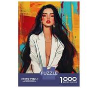1000 Piece Jigsaws for Adults Puzzle Modern Art Woman Painting Puzzles for Adults Fun Games Wall Decoration Challenging To Complete 70x50cm/1000pcs