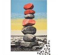1000 Piece Jigsaws for Adults Puzzle Modern Minimalist Rock Sculpture Jigsaw for Adults Family Game Wall Decoration Great Gift for Gaming 38x26cm/1000pcs