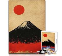1000 Piece Jigsaws for Adults Puzzle Mount Fuji And Rising Sun Art Difficult Challenge Educational Games Great Gift for Games (size 50x75cm)