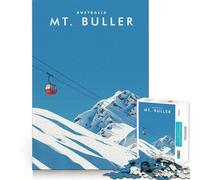 1000 Piece Jigsaws for Adults Puzzle Mt Buller Australia Exact Edge Art Logic Game Play Calm Fun Time Festive Leisure Gift (38x26cm)