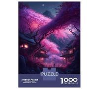 1000 Piece Jigsaws for Adults Puzzle Mystic Japanese Village Teenager Puzzles Hands-on Game Difficult Challenge Birthday Present, Gifts, 52x38cm/1000pcs