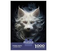 1000 Piece Jigsaws for Adults Puzzle Mystic Smoke Feline Jigsaw Puzzle Brain Teaser Game Hand Speed Race Great Gift for Gaming 38x26cm/1000pcs