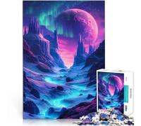 1000 Piece Jigsaws for Adults Puzzle Neon Space Landscape pädagogische Herausforderung tolles Geschenk75x50cm