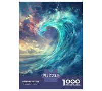 1000 Piece Jigsaws for Adults Puzzle Oceans Fury Teenager Puzzles Hands-on Game Difficult Challenge Birthday Present, Gifts, 38x26cm/1000pcs