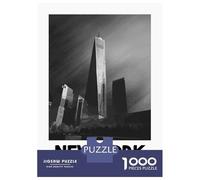 1000 Piece Jigsaws for Adults Puzzle One World Trade Center Teenager Puzzles Brain Teaser Game Enhance Memory Educational Challenge 52x38cm/1000pcs