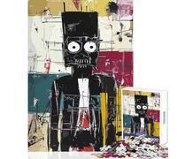 1000 Piece Jigsaws for Adults Puzzle Original Amish Figure in Black Educational Toy Funny Gift for Educational Game Every Piece Is Unique - size 38x26cm