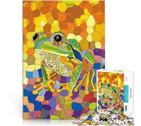 1000 Piece Jigsaws for Adults Puzzle Original Frog Colorful Art Staycation Kill time Fun at Home Activities, Birthday Present,Travel Gifts, 50x70cm
