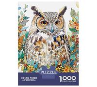 1000 Piece Jigsaws for Adults Puzzle Owl Natural Jigsaw Puzzle Brain Teaser Game Hand Speed Race Great Gift for Gaming 70x50cm/1000pcs