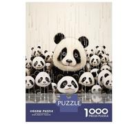 1000 Piece Jigsaws for Adults Puzzle Panda Funny Animal Art Puzzle for Adults Relax Games Stress Reliever Birthday Present, Gifts, 70x50cm/1000pcs