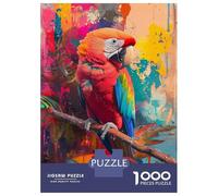 1000 Piece Jigsaws for Adults Puzzle Parrot Oil Painting Teenager Puzzles Hands-on Game Difficult Challenge Birthday Present, Gifts, 70x50cm/1000pcs