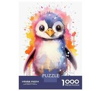 1000 Piece Jigsaws for Adults Puzzle Penguin Sweet Teenager Puzzles Brain Teaser Game Enhance Memory Educational Challenge 52x38cm/1000pcs