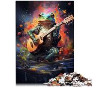 1000 Piece Jigsaws for Adults Puzzle played by frogs Quiz game 26x38cm Stress Reliever Difficult Challenge for teenager Age 14+